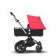 Carucior 2 in 1 Cameleon3 Plus Complet, Alu/Black - Neon Red, Bugaboo 432906